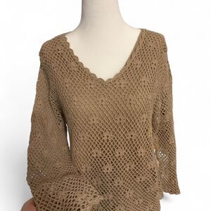 Croft-barrow Women's Brown and Tan Jumper